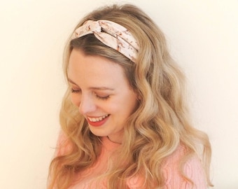 Foxes Soft Pink Velvet Twist Hairband