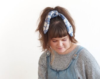 Snow Fox Luxury Scrunchie with Tails