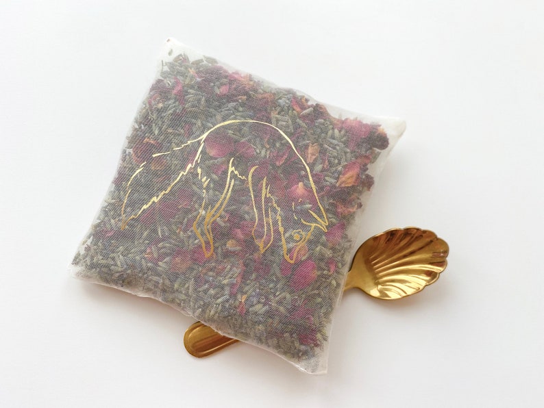 Real Silk Fox Lavender and Rose Fragrance Bag, Relaxation and Sleep Gift image 5