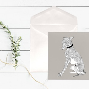 Biglietto d'auguri Per levriero Whippet