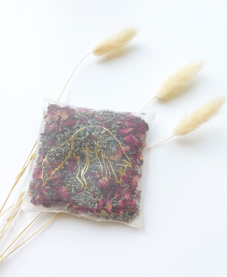 Real Silk Fox Lavender and Rose Fragrance Bag, Relaxation and Sleep Gift image 6
