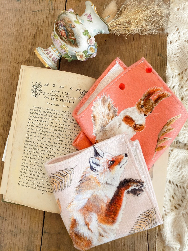 Luxury Woodland Fox Face Cloth Flannel image 4