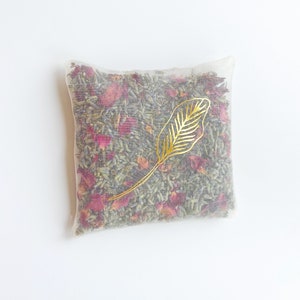 Silk Lavender Sachet with Gold Leaf 画像 9