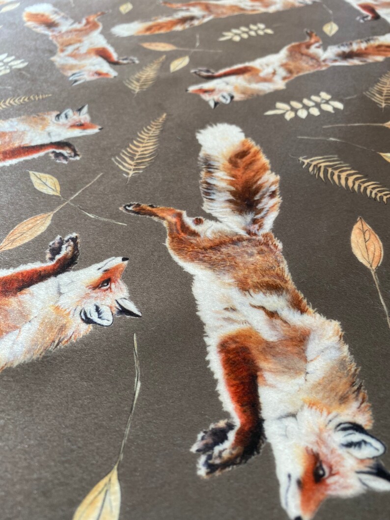 Leaping Fox Upholstery Velvet image 7