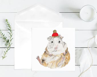 Tarjeta de felicitación de Guinea Pig