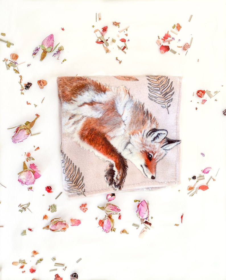 Luxury Woodland Fox Face Cloth Flannel image 2