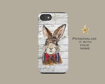 Personalised Hare iPhone Case Slim or Tough