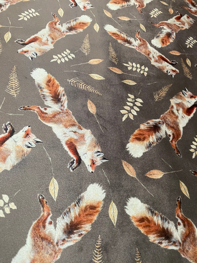 Leaping Fox Upholstery Velvet image 10