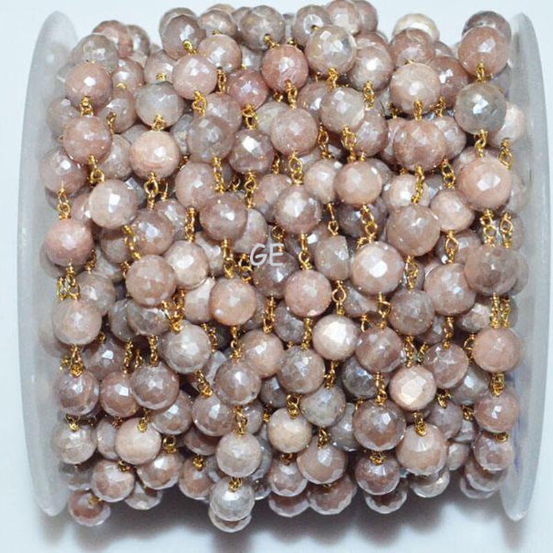 Canyon - Mystic Peach Moonstone Chain main image 1