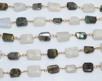 Natural Aquamarine Faceted Heishi Bolt Shape Multi