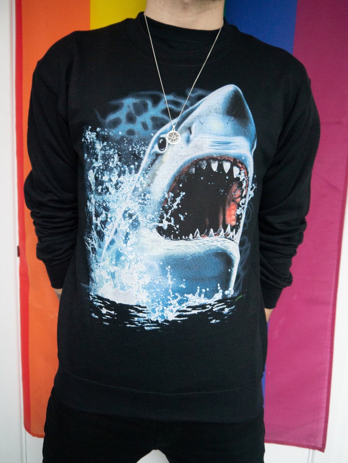 Shark Attack Jumper, Sharks Sweatshirt, Sharks Sweater, Shark ...