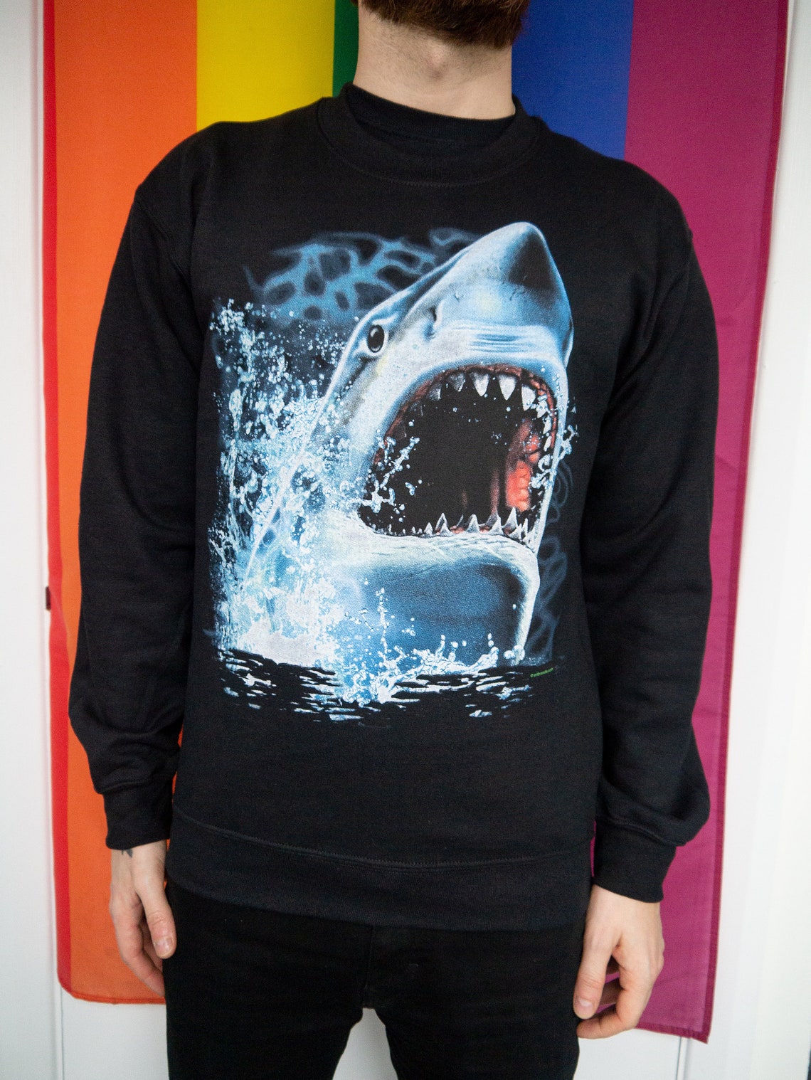 Shark Attack Jumper, Sharks Sweatshirt, Sharks Sweater, Shark ...