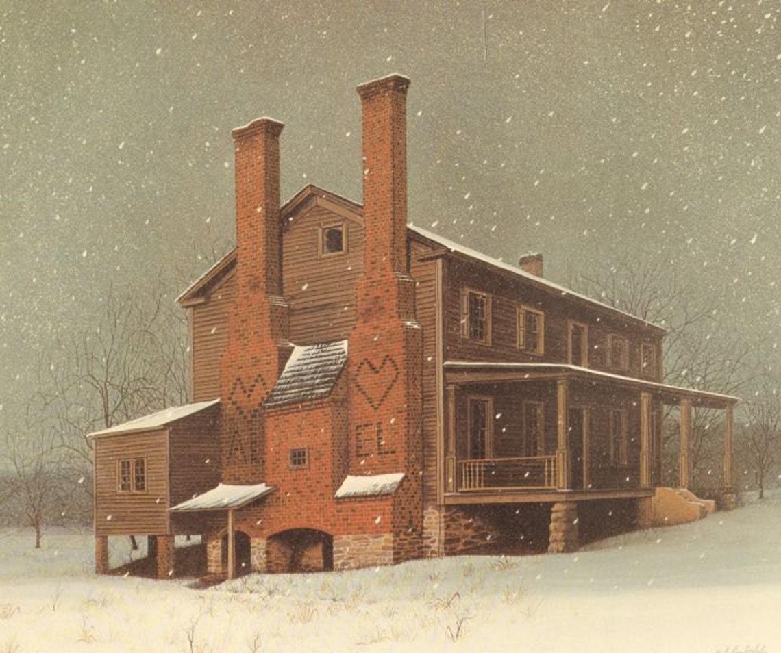 The Alexander Long House Bob Timberlake Vintage Art Prints Etsy