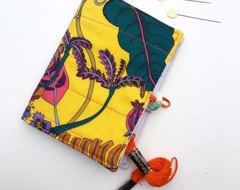 LIBERTY NEEDLE BOOK, Liberty of London, wool blanket, felt, make do and mend, sewing kit, needle book, ready to ship.