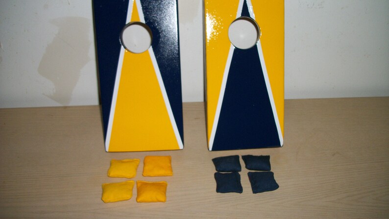 2 color. Set of 8 bags 3 Mini Cornhole Baggo Bags Washer toss bags Approximately 3 inches