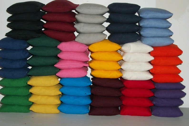 2 color. Set of 8 bags 3 Mini Cornhole Baggo Bags Washer toss bags Approximately 3 inches