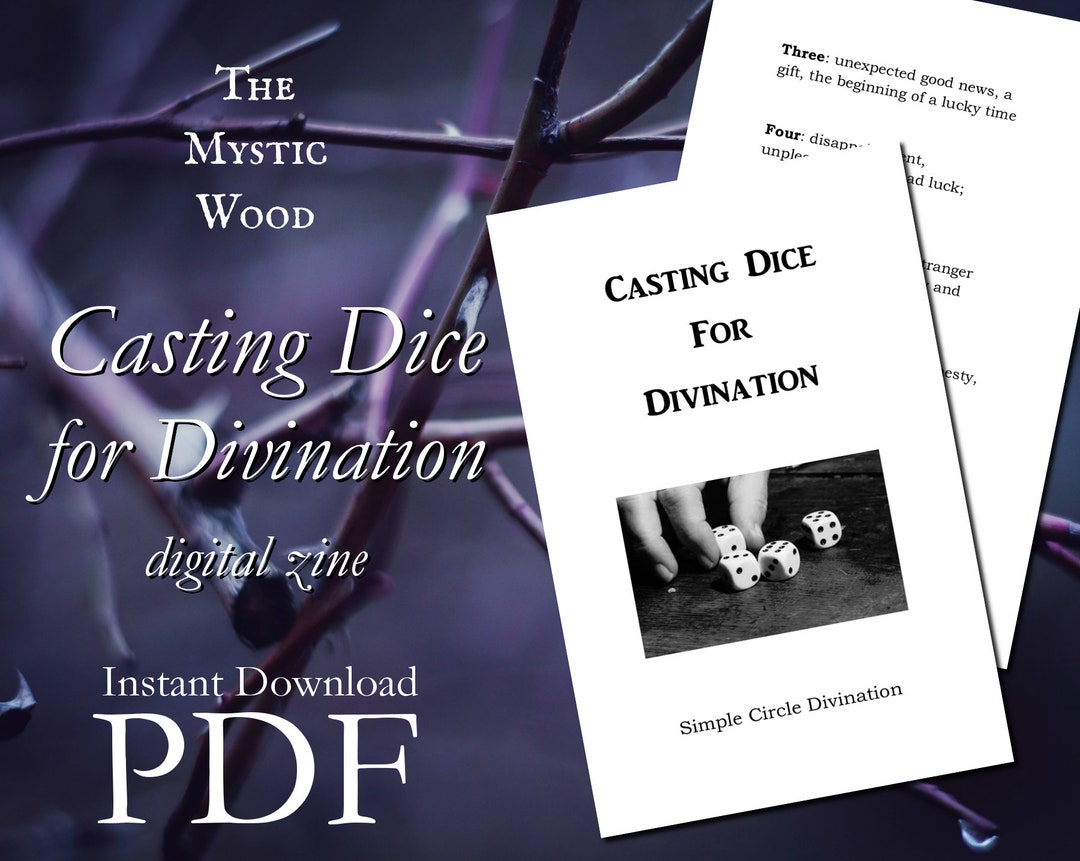 Digital Zine - Casting Dice for Divination - Simple Circle Casting ...