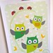 Justine Barrie reviewed Three Owls and Ladybirds Art Print, Animal Art Print, Nursery Decor, Kids Wall Art, Kids Illustration, Colourful Kids Art