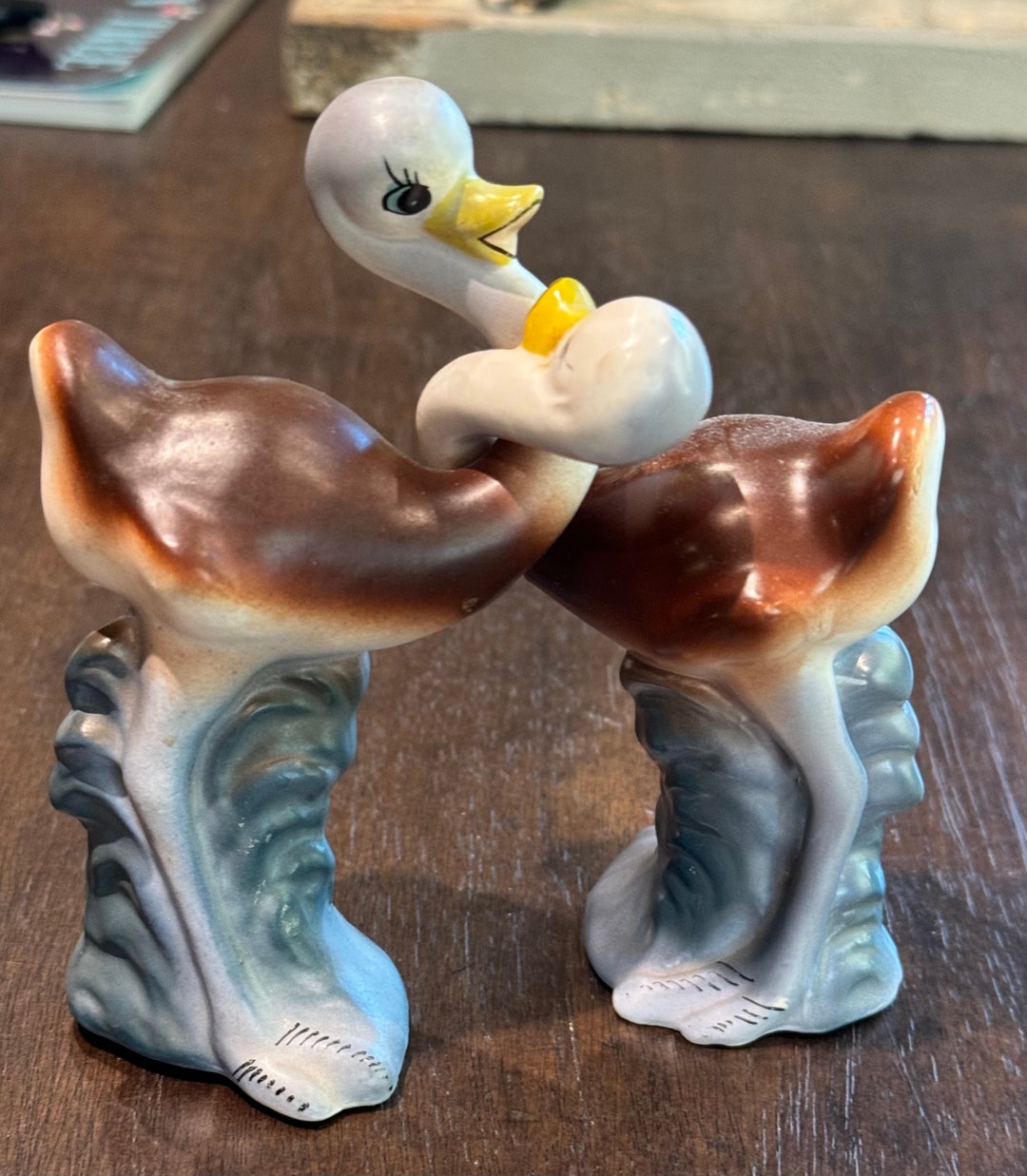 Norcrest Japan Interlocking Ostrich Salt and Pepper Shakers Etsy