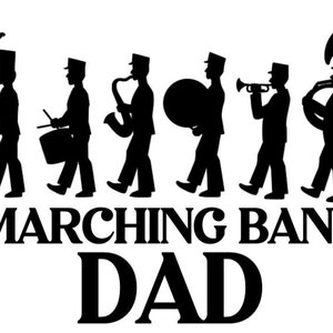 VINYL Decal MARCHING BAND Vinyl Sticker Marching Band Mom/dad Decal ...