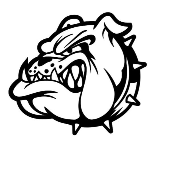 VINYL Decal | BULLDOG Decal | Angry Bulldog Face Decal | Animal Decal | Bulldog Head Vinyl Sticker | Window Decal Computer Decal