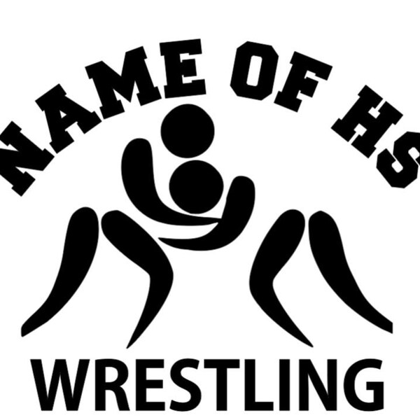 Wrestling Window Decal Etsy