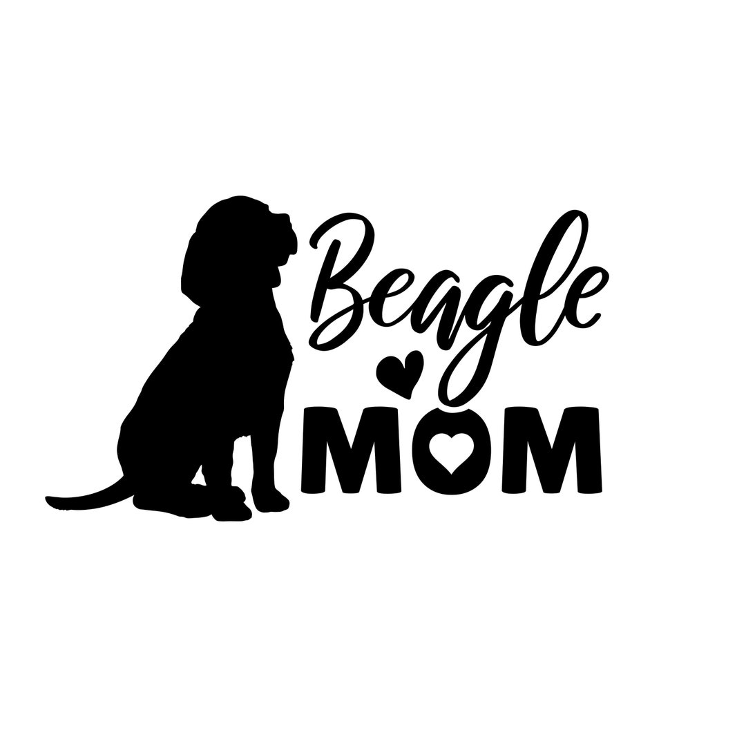 Dog Decal Beagle MOM DECAL Dog Decal BEAGLE Decal Pet Decal for Windows
