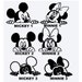 MICKEY or MINNIE Mouse Peeking Decals - Appliance Decal - Computer Decal -  Car Decal  RTIC Cup Decal Yeti Decal Window Decal 