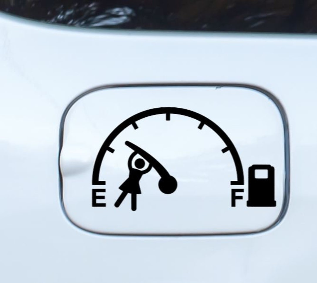VINYL Decal GAS Tank Decal Empty Gas Tank Decal Gas Etsy