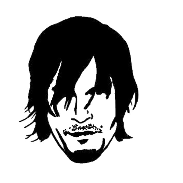 The Walking Dead Daryl Decal perfect for a Yeti or RTIC cups! DARYL DIXON Decal twd Decal Car decal computer decal