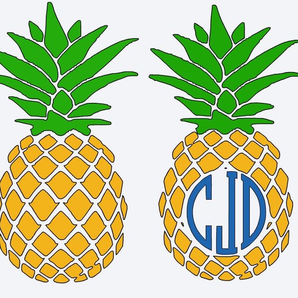 PINEAPPLE MONOGRAM Decal  PINEAPPLE Decal Yeti Decal Car Decal Custom Decal  Lily Pulitzer inspired Pattern Window Decal