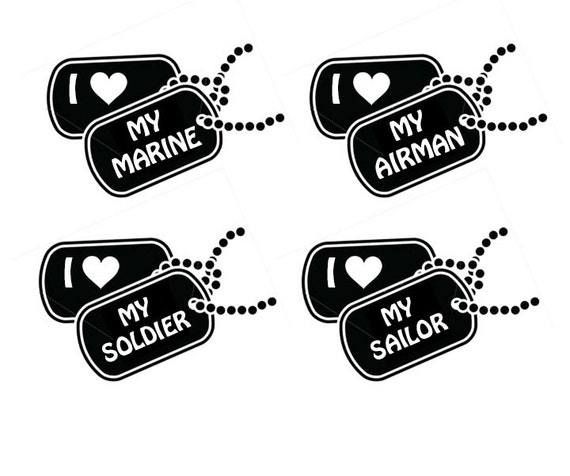 Download I hrt DOG TAG Decal Military Dog Tag Decal I hrt Dog Tag ...