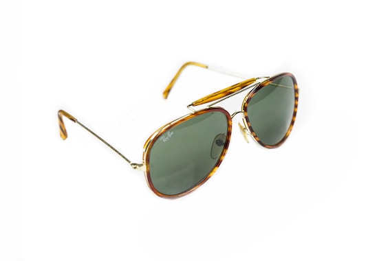 Vintage Ray-Ban Tortoise Aviator Sunglasses