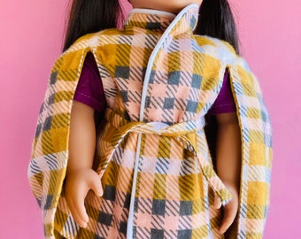 Flannel Capelet for 18 inch dolls