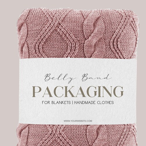Belly Band Labels for Blanket Belly Band Packaging Design Etsy