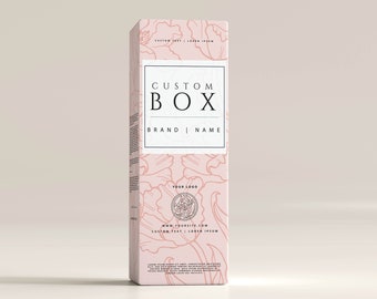 Custom box packaging design for print, Custom box template, Custom box for packages, Product packaging design, Custom jewelry cosmetic box