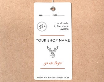 hang tag custom clothing label custom clothing labels price etsy
