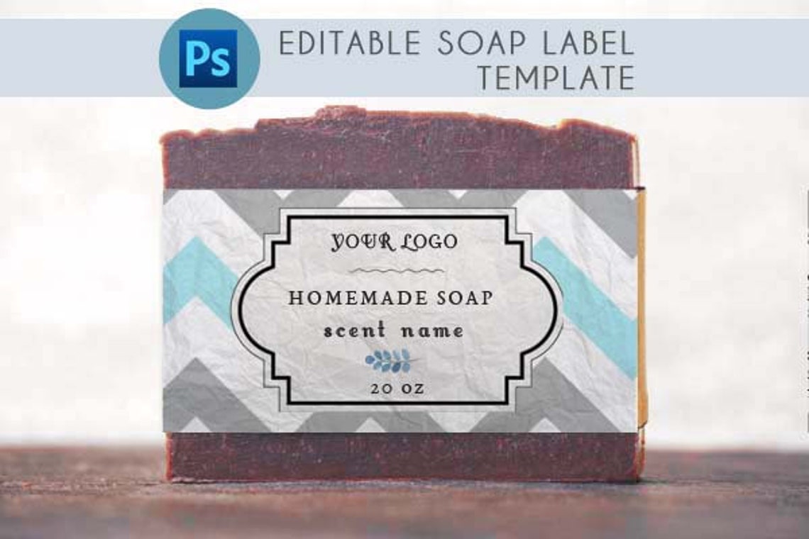 Cigar label template for Soap bar Cigar band for soap labels Etsy