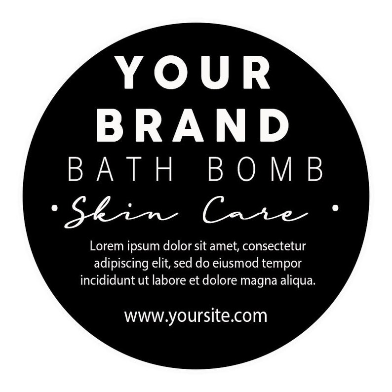 bath bomb labels template printable custom bath bomb etsy