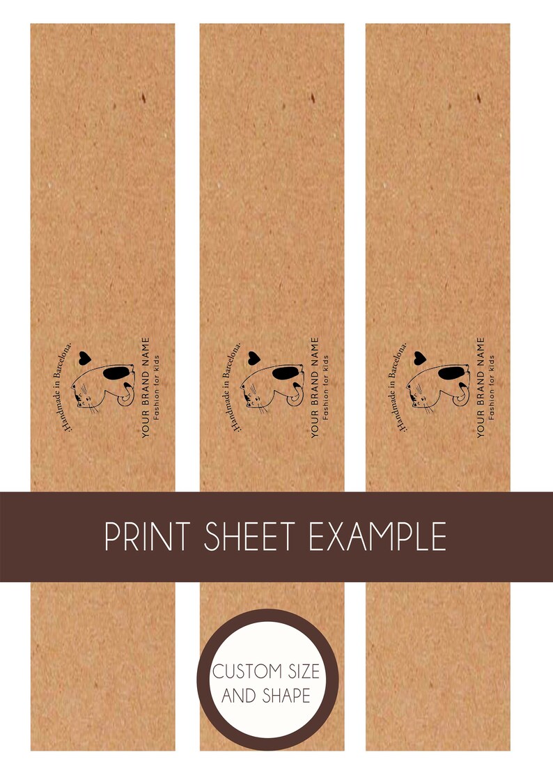 Custom printable packaging for clothing brands Band for clothes.