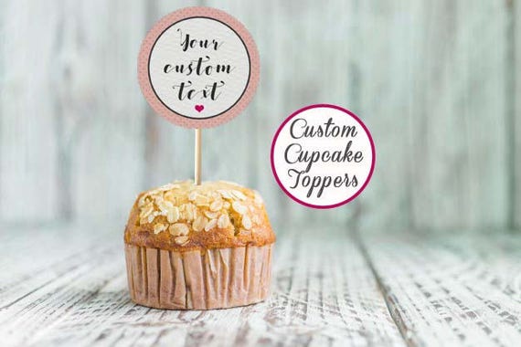Items similar to Printable custom cupcake toppers, Cupcake topper baby ...