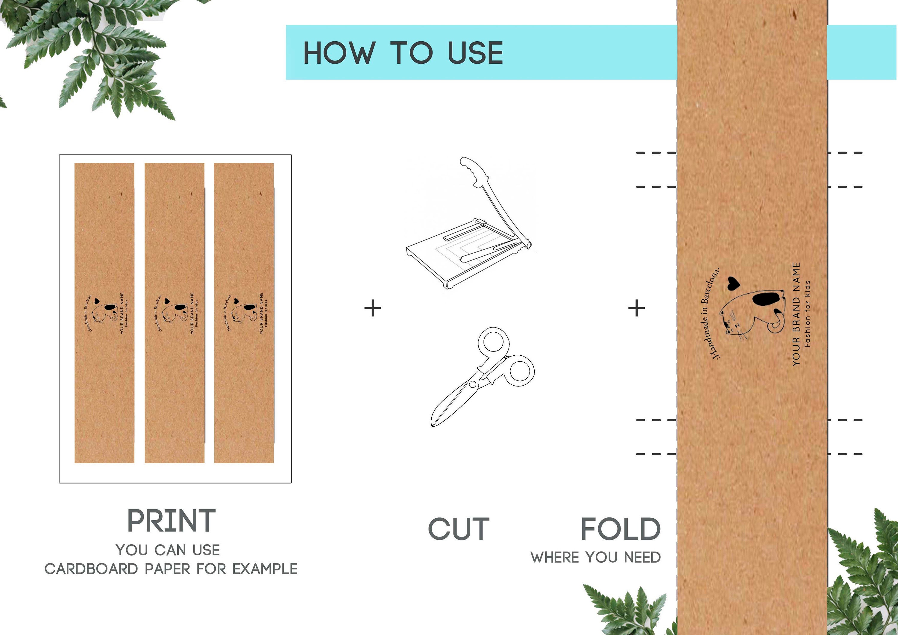 Custom Printable Belly Band Packaging for Clothing Brands. Etsy