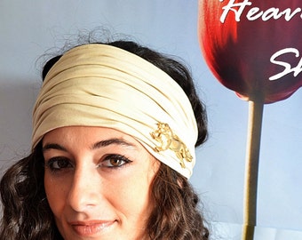 Simple Headband, Ivory Headband Turban Headbands, Girls Headband, Workout Headband, Running Headband, Cotton Headbands, Wide Headband Hippie