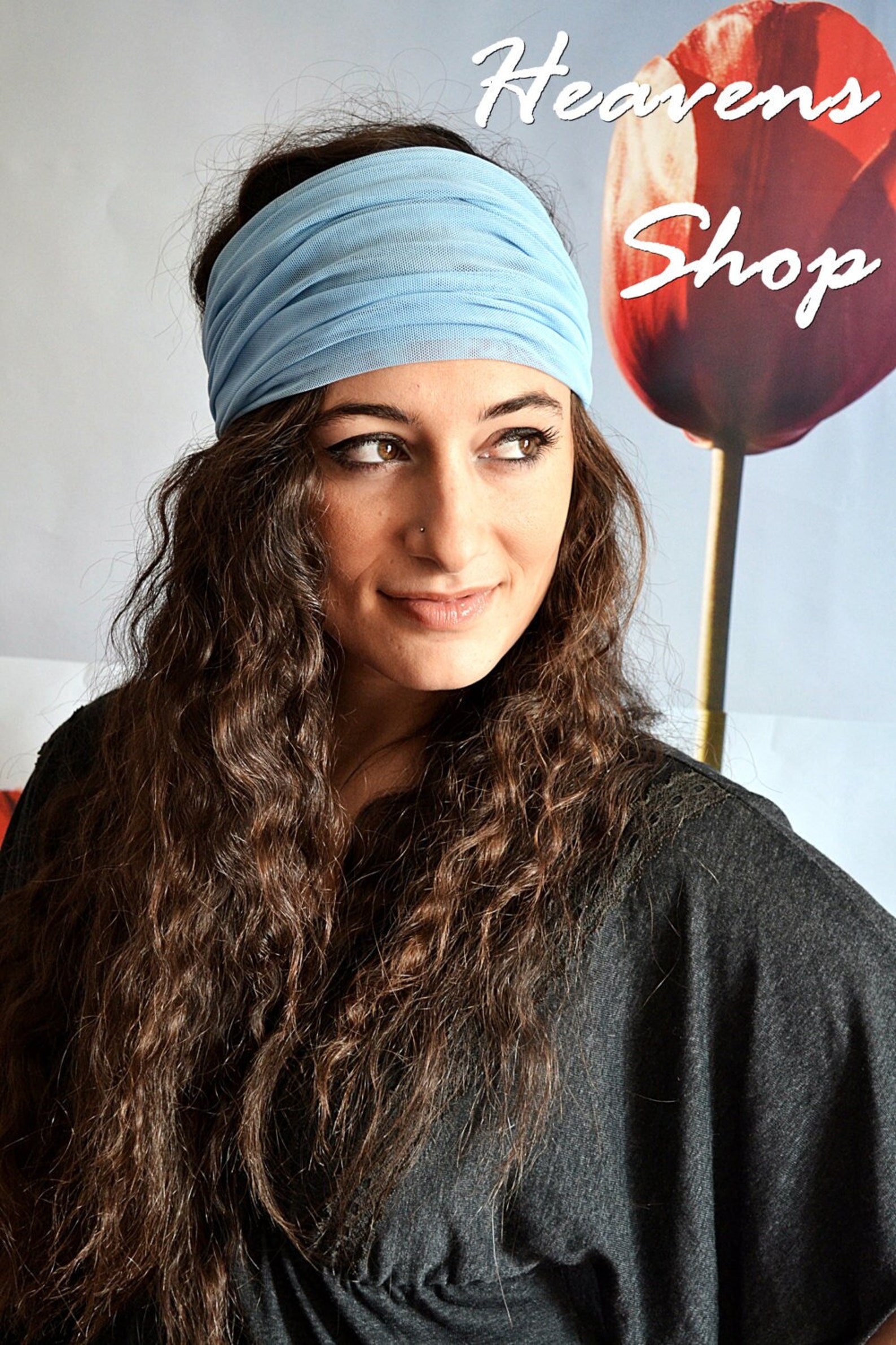 Yoga Headband Wide Headband Bohemian Headband Boho Etsy