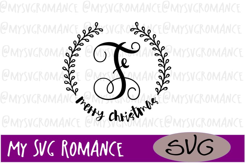 Download Cricut Cutting File Last Name Monogram Svg Merry Christmas Cameo E Visual Arts Craft Supplies Tools