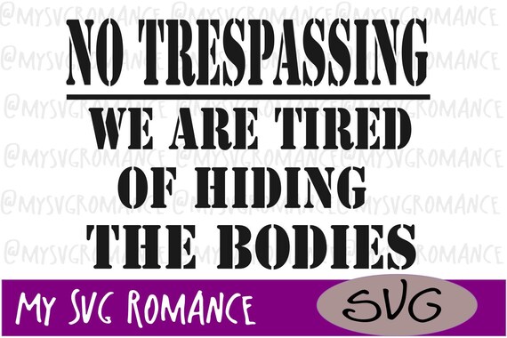 No Trespassing Stencil 3 Pack