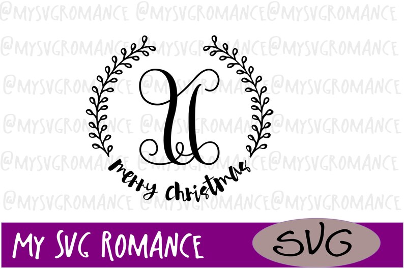 Download U Last Name Monogram Svg Merry Christmas Cricut Cameo Cutting File Visual Arts Printing Printmaking Vadel Com
