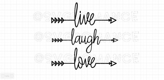 Download Word Arrow Live Laugh Love Svg Cricut Silhouette Etsy