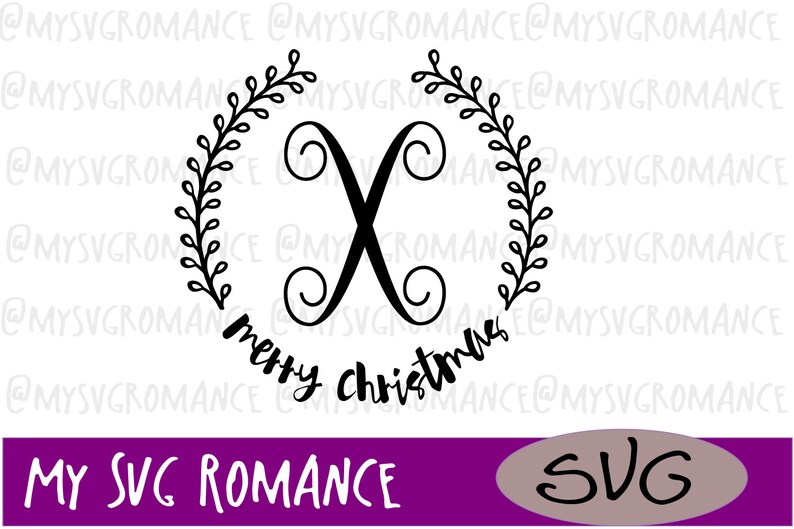 Download Kits How To Cameo Merry Christmas Last Name Monogram X Cutting File Svg Cricut Craft Supplies Tools