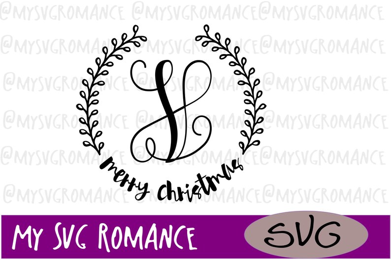 Download Visual Arts Cricut Cutting File V Merry Christmas Cameo Last Name Monogram Svg Craft Supplies Tools